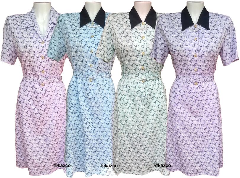 old lady floral dress
