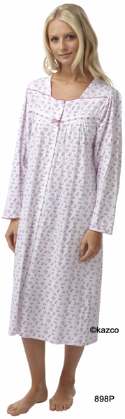 front opening cotton nightdress
