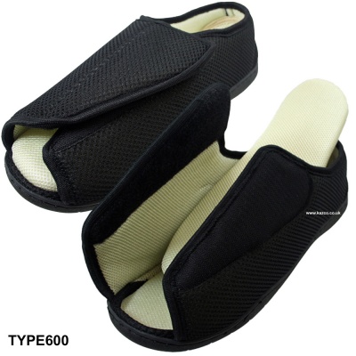 velcro fastening slippers for swollen feet