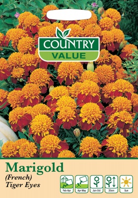 Marigold Seeds French Tiger Eyes by Country Value