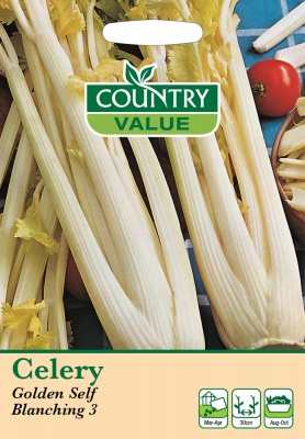 Celery Seeds Golden Self Blanching 3 by Country Value