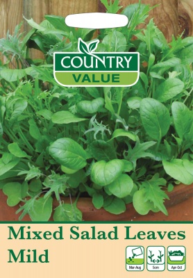 Mixed Salad Leaves 'Mild' by Country Value