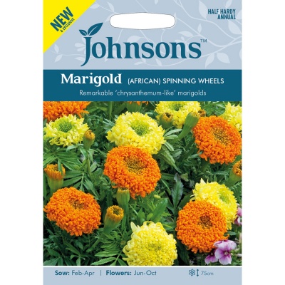 Marigold Seeds 'African Spinning Wheels' by Johnsons