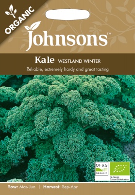 Organic Kale Seeds 'Westland Winter' by Johnsons