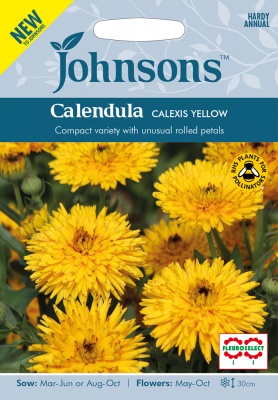 Calendula Seeds 'Calexis Yellow' by Johnsons