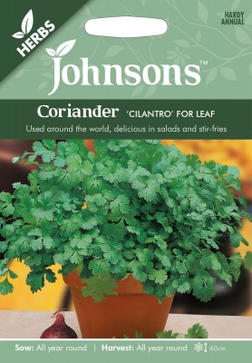 Coriander Seeds 'Cilantro' For Leaf by Johnsons