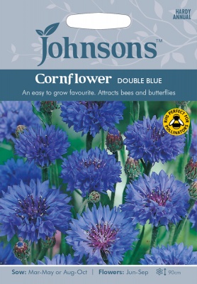 Cornflower Seeds 'Double Blue' by Johnsons