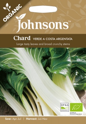 Organic Chard Seeds 'Verde A Costa Argentata by Johnsons