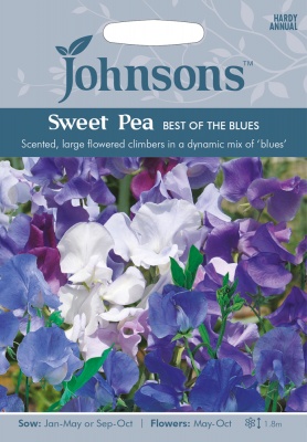 Sweet Pea Seeds 'Best Of The Blues' by Johnsons