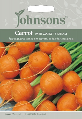 Carrot Seeds 'Paris Market 5 Atlas' by Johnsons