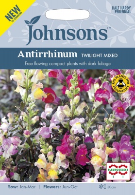 Antirrhinum Seeds Twilight Mixed by Johnsons