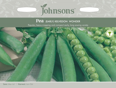Pea Seeds Kelvedon Wonder by Johnsons