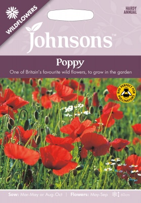 Poppy Wildflower Seeds by Johnsons