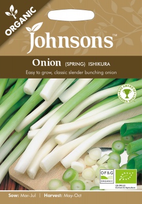 Organic Spring Onion Seeds Ishikura by Johnsons