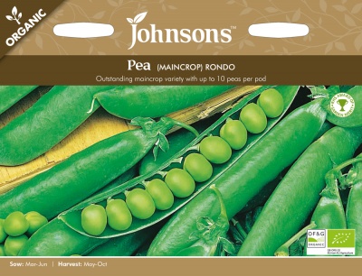 Organic Pea Seeds Rondo by Johnsons