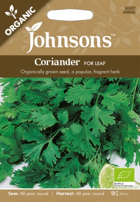 Organic Coriander Seeds Cilantro For Leaf by Johnsons