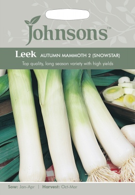 Leek Seeds Autumn Mammoth 2 by Johnsons