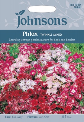 Phlox Seeds 'Twinkle Mixed' by Johnsons