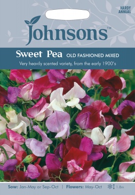 Sweet Pea 'Old Fashioned Mixed' Seeds by Johnsons