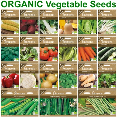 Organic Vegetable & Herb Seed Selection by Johnsons