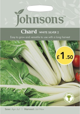 Chard 'White Silver 2' Seeds by Johnsons