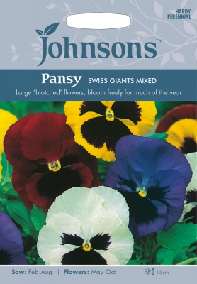 Pansy 'Swiss Giants' Seeds by Johnsons