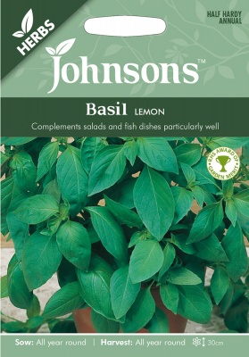 Basil 'Lemon' Seeds by Johnsons