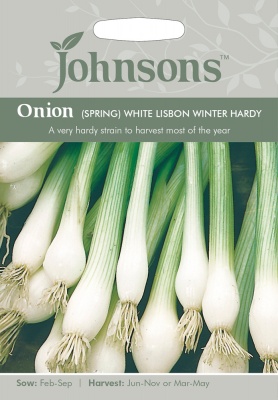 Spring Onion Seeds 'White Lisbon Winter Hardy' by Johnsons