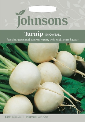 Turnip Seeds 'Snowball' by Johnsons