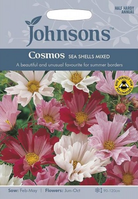 Cosmos Sea Shells Mixed Seeds by Johnsons