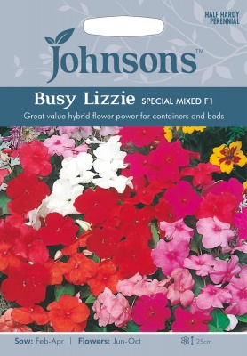 Busy Lizzie Seeds 'Special Mixed F1' by Johnsons