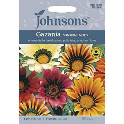 Gazania 'Sunshine Mixed' Seeds by Johnsons