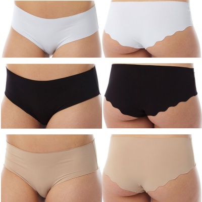 Microfibre Laser Cut Seamless Ladies Briefs