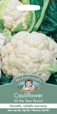 Cauliflower Seeds 'All Year Round' by Mr Fothergills