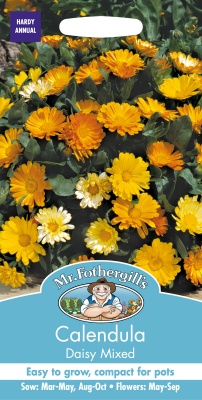 Calendula Seeds 'Daisy Mixed' by Mr Fothergill's