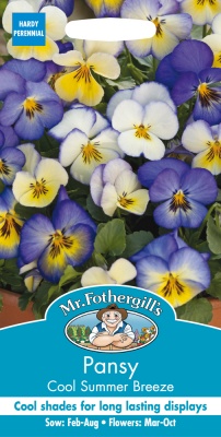 Pansy Seeds 'Cool Summer Breeze' by Mr Fothergill's