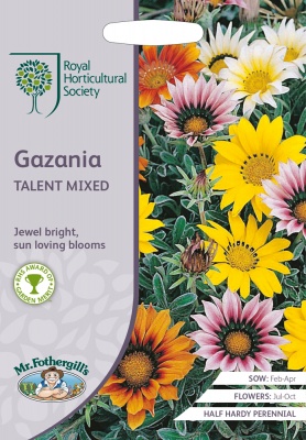 Gazania Seeds 'Talent Mixed' by RHS and Mr Fothergill's