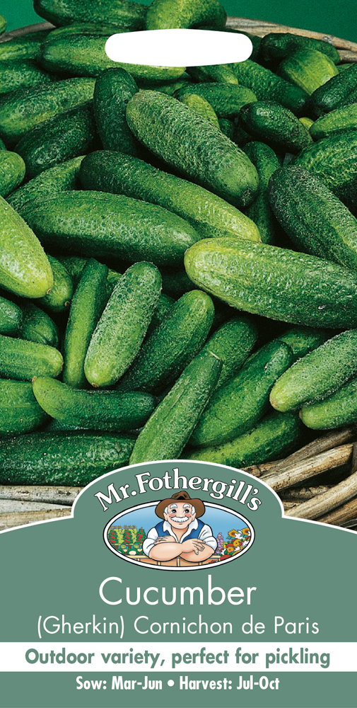 Gherkin Cucumber Seeds by Mr Fothergill's kazco.co.uk