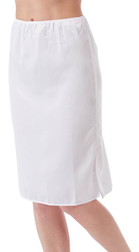 24 Inch Satin Half Slip With Side Slit by Marlon kazco.co.uk