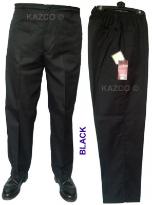 Mens Lightweight Elasticated Waist Cargo Trousers Combat Work Pants Bottoms  New  eBay