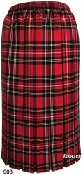 Tartan Pleated Skirts For The Older Women Ladies New Check Skirt Red Blue Black