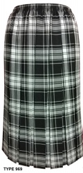 Pleated Skirts In Different Tartan Patterns