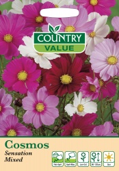 Cosmos Sensation Mixed Seeds by Country Value