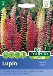 Lupin Seeds Russell Mixed by Country Value
