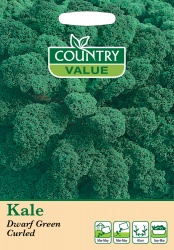 Kale Seeds Dwarf Green Curled by Country Value