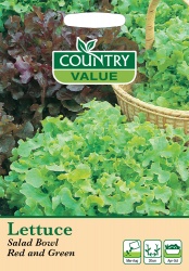 Lettuce Seeds Red Green Salad Bowl by Country Value