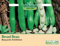 Broad Bean Seeds 'Bunyards Exhibition' by Country Value