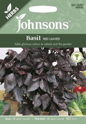 Basil Red Leaved Johnsons Seeds FREE UK DELIVERY