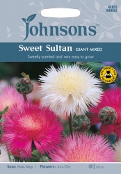 Sweet Sultan Seeds 'Giant Mixed' by Johnsons