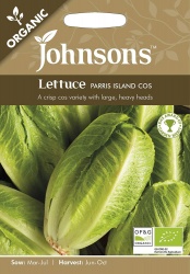 Organic Parris Island Cos Lettuce Seeds - Johnson's Seeds